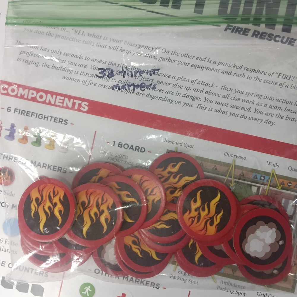 Flash Point Fire Rescue Board Game Indie Boards & Cards Complete Firefighter - Picture 14 of 16